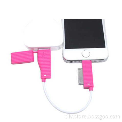 Key chain style USB cable for iPhone and Samsung